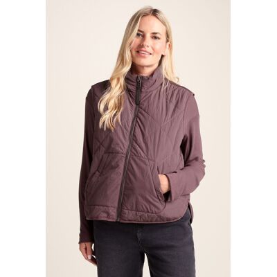 TOG24 Women's 'Juni' Shower Resistant Insulated Gilet in Dark Mauve Size: 22 Dark Mauve 22 TOG24 Women's 'Juni' Shower Resistant Insulated Gilet in Dark Mauve Size: 22 Dark Mauve 22