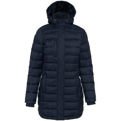 Kariban Women's Lightweight Long Padded Parka Jacket in Navy Size: Medium Navy M Kariban Women's Lightweight Long Padded Parka Jacket in Navy Size: Medium Navy M