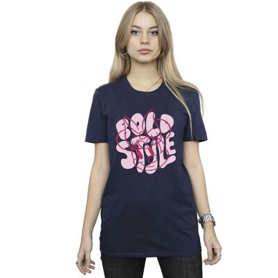 Disney Women's Minnie Mouse Bold Style Cotton Boyfriend T-Shirt in Navy Size: 3XL Navy 3XL Disney Women's Minnie Mouse Bold Style Cotton Boyfriend T-Shirt in Navy Size: 3XL Navy 3XL