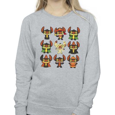 Disney Women's Lilo & Stitch Halloween Costumes Sweatshirt in Grey Size: XL Grey XL Disney Women's Lilo & Stitch Halloween Costumes Sweatshirt in Grey Size: XL Grey XL