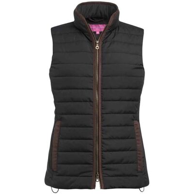 Brook Taverner Women's Madison Quilted Gilet in Black Size: Large Black L Brook Taverner Women's Madison Quilted Gilet in Black Size: Large Black L
