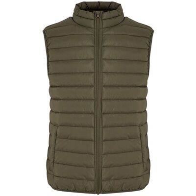New Morning Studios Women's Lightweight Puffer Gilet in Olive Size: Large Olive L New Morning Studios Women's Lightweight Puffer Gilet in Olive Size: Large Olive L