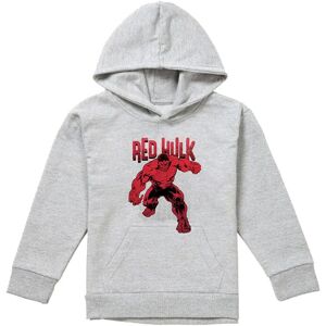 Marvel Red Hulk Cracked Youth Kids Pull-Over Hoodie, Athletic Heather in Grey Size: 9-11 Years Grey 9-11 Years Marvel Red Hulk Cracked Youth Kids Pull-Over Hoodie, Athletic Heather in Grey Size: 9-11 Years Grey 9-11 Years