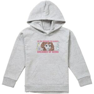Disney Little Mermaid Dreaming Youth Kids Pull-Over Hoodie, Athletic Heather in Grey Size: 9-11 Years Grey 9-11 Years Disney Little Mermaid Dreaming Youth Kids Pull-Over Hoodie, Athletic Heather in Grey Size: 9-11 Years Grey 9-11 Years