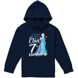 Disney Frozen Bright Like Elsa 7T Birthday Youth Kids Pull-Over Hoodie, Navy Size: 5-6 Years Navy 5-6 Years Disney Frozen Bright Like Elsa 7T Birthday Youth Kids Pull-Over Hoodie, Navy Size: 5-6 Years Navy 5-6 Years