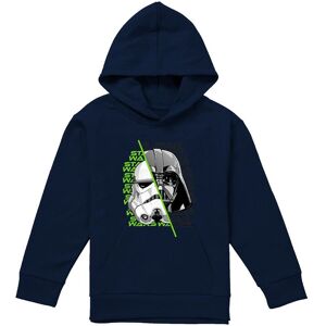 Disney Star Wars Stormtrooper & Darth Vader Helmet Split Youth Kids Pull-Over Hoodie, Navy Size: 9-11 Years Navy 9-11 Years Disney Star Wars Stormtrooper & Darth Vader Helmet Split Youth Kids Pull-Over Hoodie, Navy Size: 9-11 Years Navy 9-11 Years
