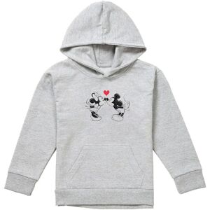 Disney Mickey Mouse & Minnie Sketch Kiss Valentine'S Day Youth Kids Pull-Over Hoodie, Athletic Heather in Grey Size: 12-13 Years Grey 12-13 Years Disney Mickey Mouse & Minnie Sketch Kiss Valentine'S Day Youth Kids Pull-Over Hoodie, Athletic Heather in Grey Size: 12-13 Years Grey 12-13 Years