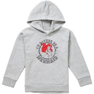 Disney Little Mermaid Rather Be Youth Kids Pull-Over Hoodie, Athletic Heather in Grey Size: 7-8 Years Grey 7-8 Years Disney Little Mermaid Rather Be Youth Kids Pull-Over Hoodie, Athletic Heather in Grey Size: 7-8 Years Grey 7-8 Years
