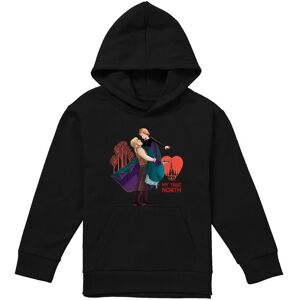 Disney Frozen Valentine'S Day Kristoff & Anna, My True North Youth Kids Pull-Over Hoodie, Black Size: 9-11 Years Black 9-11 Years Disney Frozen Valentine'S Day Kristoff & Anna, My True North Youth Kids Pull-Over Hoodie, Black Size: 9-11 Years Black 9-11 Years