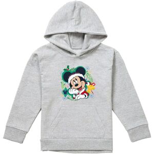 Disney Mickey Mouse Christmas Wreath Youth Kids Pull-Over Hoodie, Athletic Heather in Grey Size: 5-6 Years Grey 5-6 Years Disney Mickey Mouse Christmas Wreath Youth Kids Pull-Over Hoodie, Athletic Heather in Grey Size: 5-6 Years Grey 5-6 Years