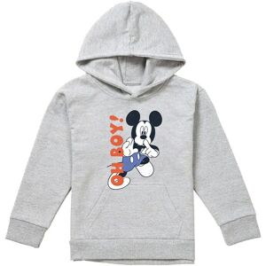 Disney Mickey Mouse Oh Boy Youth Kids Pull-Over Hoodie, Athletic Heather in Grey Size: 12-13 Years Grey 12-13 Years Disney Mickey Mouse Oh Boy Youth Kids Pull-Over Hoodie, Athletic Heather in Grey Size: 12-13 Years Grey 12-13 Years