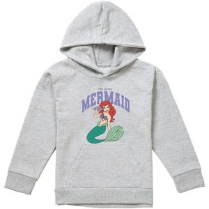 Disney Little Mermaid Collegiate Youth Kids Pull-Over Hoodie, Athletic Heather in Grey Size: 9-11 Years Grey 9-11 Years Disney Little Mermaid Collegiate Youth Kids Pull-Over Hoodie, Athletic Heather in Grey Size: 9-11 Years Grey 9-11 Years
