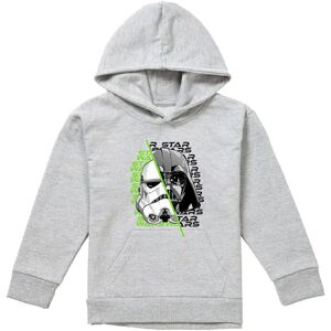 Disney Star Wars Stormtrooper & Darth Vader Helmet Split Youth Kids Pull-Over Hoodie, Athletic Heather in Grey Size: 5-6 Years Grey 5-6 Years Disney Star Wars Stormtrooper & Darth Vader Helmet Split Youth Kids Pull-Over Hoodie, Athletic Heather in Grey Size: 5-6 Years Grey 5-6 Years