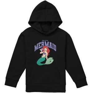 Disney Little Mermaid Collegiate Youth Kids Pull-Over Hoodie, Black Size: 7-8 Years Black 7-8 Years Disney Little Mermaid Collegiate Youth Kids Pull-Over Hoodie, Black Size: 7-8 Years Black 7-8 Years