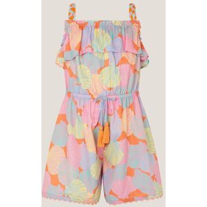 Monsoon Girl's Shell Print Strappy Playsuit Multi Size: 9-10 Years Multicolor 9-10 Years Monsoon Girl's Shell Print Strappy Playsuit Multi Size: 9-10 Years Multicolor 9-10 Years