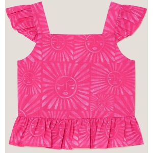 Monsoon Girl's Sun Print Frilly Top Pink Size: 11-12 Years Pink 11-12 Years Monsoon Girl's Sun Print Frilly Top Pink Size: 11-12 Years Pink 11-12 Years