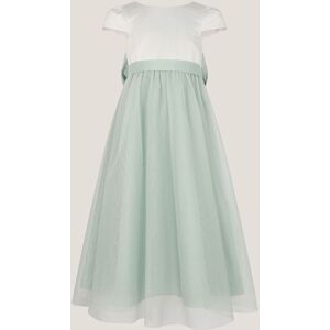 Monsoon Girl's Short Sleeve Satin Tulle Bridesmaid Dress Green Size: 4 Years Green 4 Years Monsoon Girl's Short Sleeve Satin Tulle Bridesmaid Dress Green Size: 4 Years Green 4 Years