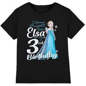 Frozen Girl's Bright Like Elsa 3Rd Birthday T-Shirt Black Size: 12-13 Years Black 12-13 Years Frozen Girl's Bright Like Elsa 3Rd Birthday T-Shirt Black Size: 12-13 Years Black 12-13 Years