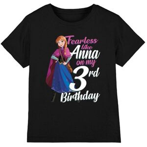 Frozen Girl's Fearless Like Anna 3Rd Birthday T-Shirt Black Size: 7-8 Years Black 7-8 Years Frozen Girl's Fearless Like Anna 3Rd Birthday T-Shirt Black Size: 7-8 Years Black 7-8 Years