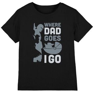 Star Wars Boy's Where Dad Goes I Go Boys T-Shirt, Black Size: 7-8 Years Black 7-8 Years Star Wars Boy's Where Dad Goes I Go Boys T-Shirt, Black Size: 7-8 Years Black 7-8 Years