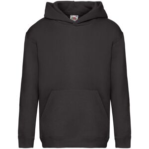 Fruit of the Loom Premium 70 30 Hooded Sweatshirt Hoodie in Black Size: 5-6 Years Black 5-6 Years Fruit of the Loom Premium 70 30 Hooded Sweatshirt Hoodie in Black Size: 5-6 Years Black 5-6 Years