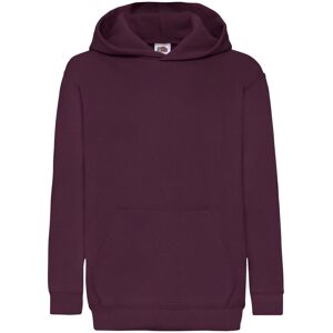 Fruit of the Loom Hooded Sweatshirt Hoodie in Burgundy Size: 5-6 Years Burgundy 5-6 Years Fruit of the Loom Hooded Sweatshirt Hoodie in Burgundy Size: 5-6 Years Burgundy 5-6 Years