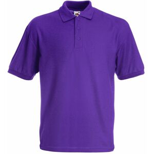 Fruit of the Loom Pique Short-Sleeved Polo Shirt in Purple Size: 9-10 Years Purple 9-10 Years Fruit of the Loom Pique Short-Sleeved Polo Shirt in Purple Size: 9-10 Years Purple 9-10 Years