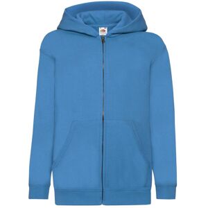 Fruit of the Loom Hooded Sweatshirt Jacket in Blue Size: 12-13 Years Blue 12-13 Years Fruit of the Loom Hooded Sweatshirt Jacket in Blue Size: 12-13 Years Blue 12-13 Years