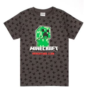 Minecraft Boy's Short Sleeved T-Shirt (Kids Grey) in Grey Size: 8-9 Years Grey 8-9 Years Minecraft Boy's Short Sleeved T-Shirt (Kids Grey) in Grey Size: 8-9 Years Grey 8-9 Years