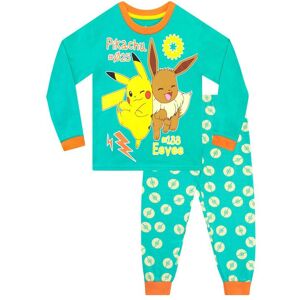 Pokemon Pikachu & Eevee Pyjamas in Green Size: 7-8 Years Green 7-8 Years Pokemon Pikachu & Eevee Pyjamas in Green Size: 7-8 Years Green 7-8 Years