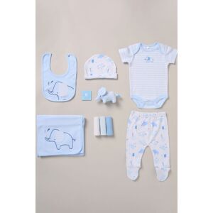 Rock a Bye Baby Boy's Cotton 10-Piece Baby Gift Set in Baby Blue Size: 3-6 m Baby Blue 3-6 m Rock a Bye Baby Boy's Cotton 10-Piece Baby Gift Set in Baby Blue Size: 3-6 m Baby Blue 3-6 m