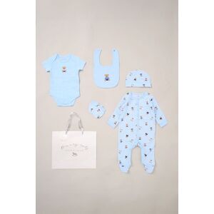 Rock a Bye Baby Boy's Cotton 5-Piece Baby Gift Set in Baby Blue Size: 0-3 m Baby Blue 0-3 m Rock a Bye Baby Boy's Cotton 5-Piece Baby Gift Set in Baby Blue Size: 0-3 m Baby Blue 0-3 m