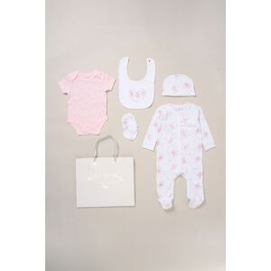 Rock a Bye Baby Girl's Cotton 5-Piece Baby Gift Set in Baby Pink Size: 0-3 m Baby Pink 0-3 m Rock a Bye Baby Girl's Cotton 5-Piece Baby Gift Set in Baby Pink Size: 0-3 m Baby Pink 0-3 m