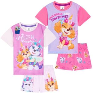 Paw Patrol Girl's Pyjama Set PJ 2 Pack Short Sleeve Lounge Nightwear Sleepwear Size: 3-4 Years Multicolor 3-4 Years Paw Patrol Girl's Pyjama Set PJ 2 Pack Short Sleeve Lounge Nightwear Sleepwear Size: 3-4 Years Multicolor 3-4 Years