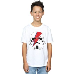 Star Wars Boy's Glam Stormtrooper Lightning Bolt Cotton T-Shirt in White Size: 5-6 Years White 5-6 Years Star Wars Boy's Glam Stormtrooper Lightning Bolt Cotton T-Shirt in White Size: 5-6 Years White 5-6 Years