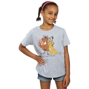 Disney Girl's The Lion King Classic Simba, Timon & Pumbaa Cotton T-Shirt in Grey Size: 12-13 Years Grey 12-13 Years Disney Girl's The Lion King Classic Simba, Timon & Pumbaa Cotton T-Shirt in Grey Size: 12-13 Years Grey 12-13 Years
