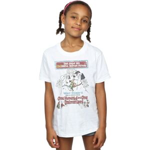 Disney Girl's 101 Dalmatians Retro Poster Cotton T-Shirt in White Size: 12-13 Years White 12-13 Years Disney Girl's 101 Dalmatians Retro Poster Cotton T-Shirt in White Size: 12-13 Years White 12-13 Years