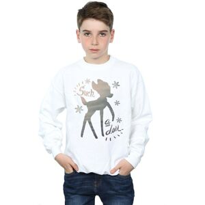 Disney Boy's Bambi Winter Deer Sweatshirt in White Size: 12-13 Years White 12-13 Years Disney Boy's Bambi Winter Deer Sweatshirt in White Size: 12-13 Years White 12-13 Years