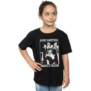Disney Girl's Every Fairy Tale Needs A Villain Cotton T-Shirt in Black Size: 12-13 Years Black 12-13 Years Disney Girl's Every Fairy Tale Needs A Villain Cotton T-Shirt in Black Size: 12-13 Years Black 12-13 Years