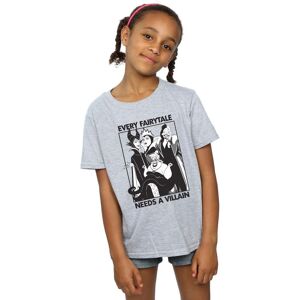 Disney Girl's Every Fairy Tale Needs A Villain Cotton T-Shirt in Grey Size: 12-13 Years Grey 12-13 Years Disney Girl's Every Fairy Tale Needs A Villain Cotton T-Shirt in Grey Size: 12-13 Years Grey 12-13 Years