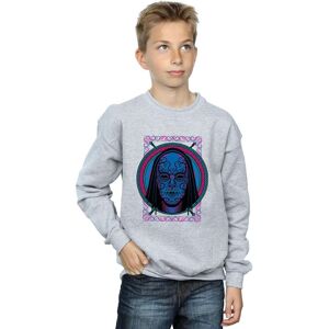 Harry Potter Boy's Neon Death Eater Mask Sweatshirt in Grey Size: 5-6 Years Grey 5-6 Years Harry Potter Boy's Neon Death Eater Mask Sweatshirt in Grey Size: 5-6 Years Grey 5-6 Years