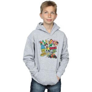 DC Comics Boy's Teen Titans Go Robin Montage Hoodie in Grey Size: 7-8 Years Grey 7-8 Years DC Comics Boy's Teen Titans Go Robin Montage Hoodie in Grey Size: 7-8 Years Grey 7-8 Years