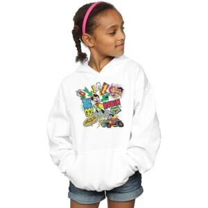 DC Comics Girl's Teen Titans Go Robin Montage Hoodie in White Size: 9 Years White 9 Years DC Comics Girl's Teen Titans Go Robin Montage Hoodie in White Size: 9 Years White 9 Years