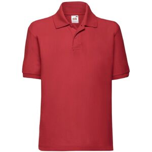 Fruit of the Loom 65 35 Pique Polo Shirt Pack of 2 in Red Size: 12-13 Years Red 12-13 Years Fruit of the Loom 65 35 Pique Polo Shirt Pack of 2 in Red Size: 12-13 Years Red 12-13 Years