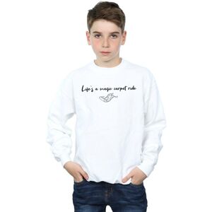 Disney Boy's Aladdin Life´s A Magic Carpet Ride Sweatshirt in White Size: 12-13 Years White 12-13 Years Disney Boy's Aladdin Life´s A Magic Carpet Ride Sweatshirt in White Size: 12-13 Years White 12-13 Years
