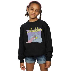 Disney Girl's Aladdin Genie Wishing Dude Sweatshirt in Black Size: 12-13 Years Black 12-13 Years Disney Girl's Aladdin Genie Wishing Dude Sweatshirt in Black Size: 12-13 Years Black 12-13 Years