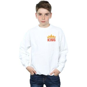 Disney Boy's The Lion King Movie Long Live Breast Print Sweatshirt in White Size: 12-13 Years White 12-13 Years Disney Boy's The Lion King Movie Long Live Breast Print Sweatshirt in White Size: 12-13 Years White 12-13 Years