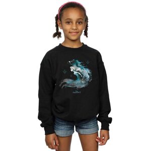 Disney Girl's Frozen 2 Elsa With Nokk The Water Spirit Sweatshirt in Black Size: 5-6 Years Black 5-6 Years Disney Girl's Frozen 2 Elsa With Nokk The Water Spirit Sweatshirt in Black Size: 5-6 Years Black 5-6 Years