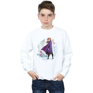 Disney Boy's Frozen 2 Anna Seek The Truth Sweatshirt in White Size: 3-4 Years White 3-4 Years Disney Boy's Frozen 2 Anna Seek The Truth Sweatshirt in White Size: 3-4 Years White 3-4 Years
