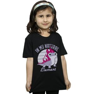 Disney Girl's Frozen 2 Salamander Bruni Element Cotton T-Shirt in Black Size: 9 Years Black 9 Years Disney Girl's Frozen 2 Salamander Bruni Element Cotton T-Shirt in Black Size: 9 Years Black 9 Years